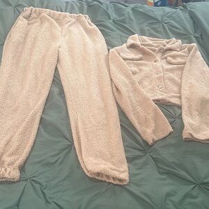 Cozy Kids Pajama Set in Cream